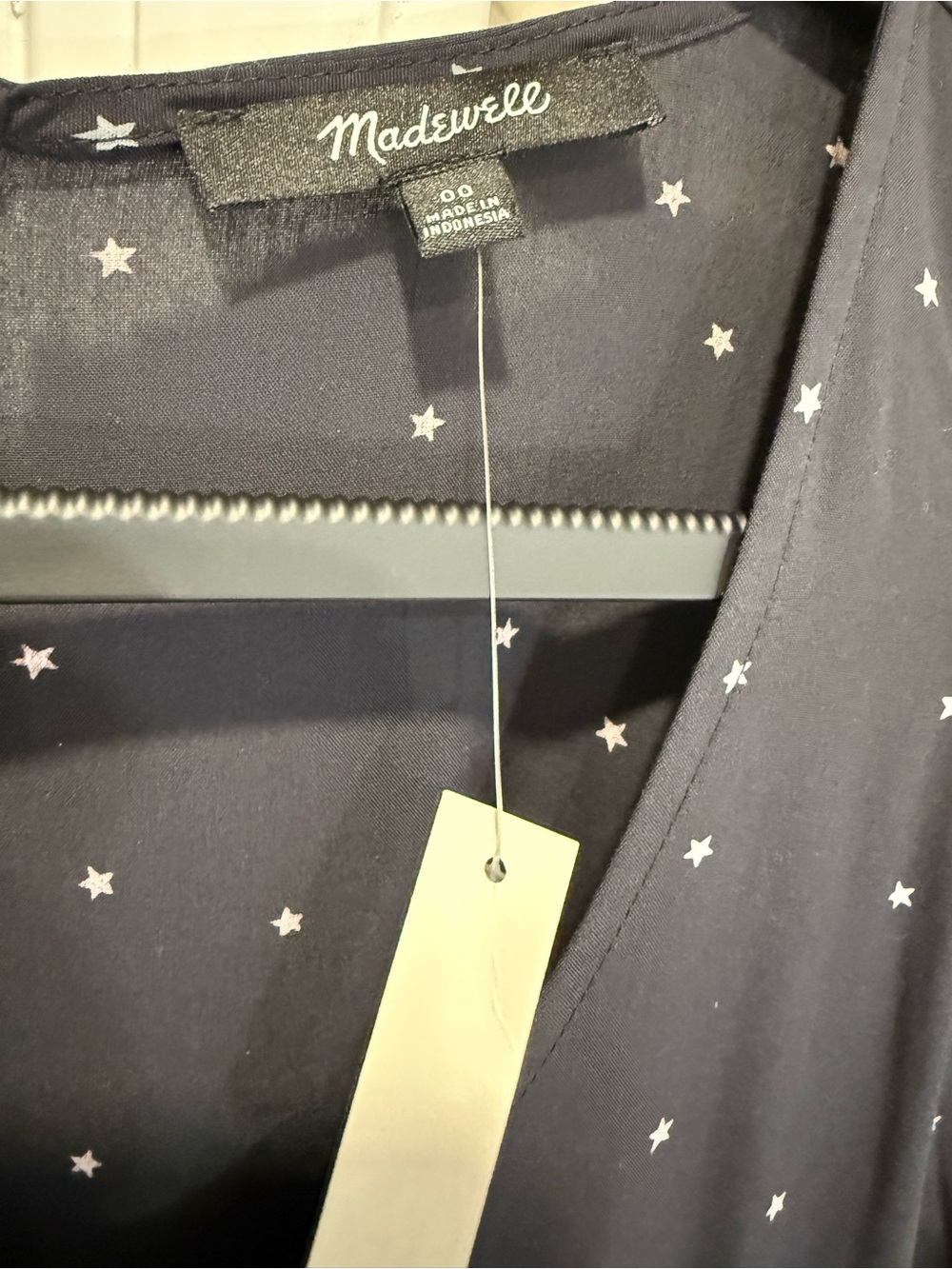 NWT Madewell Alicia Night Stars Midi Dress XS Puff Sleeve Celestial Cottagecore - Picture 12 of 12
